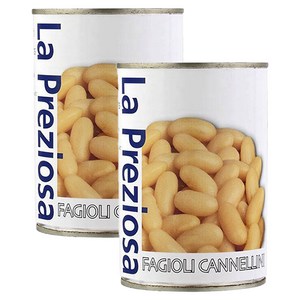 라프레치오자 파지올리 카넬리니 콩 통조림, 400g, 2개