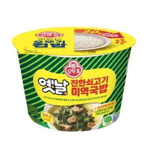 오뚜기 컵밥 진한쇠고기 미역국밥, 314g, 12개