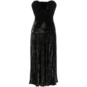 생로랑 루렉스 벨벳 뷔스티에 드레스