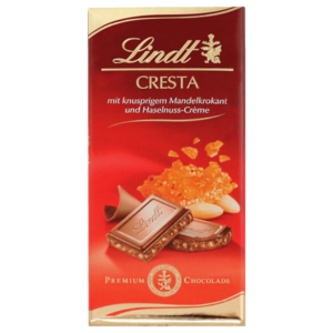 Lindt 린트 초콜릿 크레스타 아몬드 브리틀 프랄린 크림 (25/05), 1개, 100g