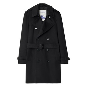 버버리 캐시미어 더블 브레스티드 벨트 트렌치 코트, 블랙계열, UK/Italy 44(KR 95)