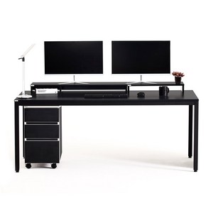 다가구 프래그마 1800 x 800 컴퓨터책상, 지브라(상판):아이보리(프레임)