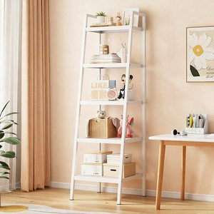 Tiger Pavilion 사다리꼴 수납 선반 5단 소형, 화이트, 1개