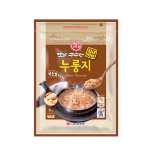 오뚜기옛날 구수한 끓여먹는 누룽지, 3kg, 1개