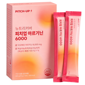 피치업 국내산 L아르기닌 6000 프리미엄 단백질 에너지 젤리 스틱, 300g, 1박스