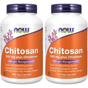 나우푸드 키토산 500mg 베지 캡슐, 240정, 2개