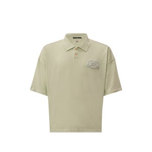 C.P.컴퍼니 로고 자수 폴로 셔츠, 그린계열, Standard XXL
