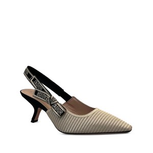 디올 리본 슬링백 펌프스, IT 38.5(KR 255), 베이지계열