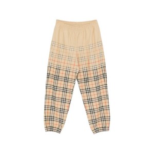 버버리 그레이디언트 체크 트랙팬츠, 베이지계열+블랙계열, Mid standard XXXL(KR 125)