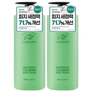 씨널스 씨트러스트 카밍 바디워시 1000ml 2개입, 1L, 2개