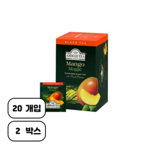 아마드티 블랙 티 프루트 피스 망고 매직, 2g, 40개