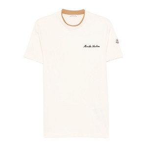 몽클레르 자수 티셔츠, 베이지계열, Standard L(KR 100-180)