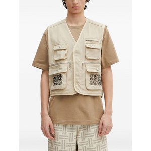 겐조 지퍼 포켓 베스트, 베이지계열, Standard L(KR 105)