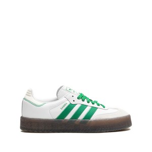 아디다스 삼배 클라우드 화이트 앤 그린 스니커즈, US 6(KR 230), 화이트계열+그린계열