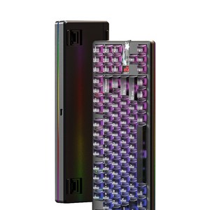 독거미 AULA F87PRO V2 무선측각 기계식 게임 기보드 객제화 3모드 블루투스 게임 RGB키보드 사무용 키보드