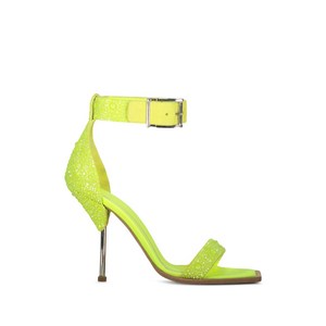 알렉산더맥퀸 스트랩 힐 샌들, Italy 37(KR 240), 옐로우계열