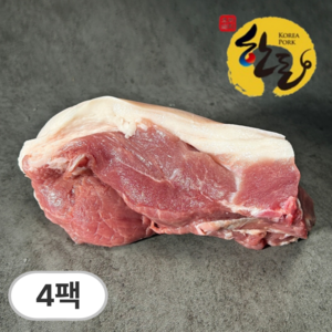 탐식단 한돈 앞다리살 수육용 (냉장/미전지), 4개, 500g