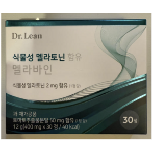 닥터린 식물성 멜라토닌 함유 멜라바인, 30정, 1개