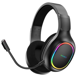 아이리버 어쌤블 WGH5 노이즈캔슬링 가상 7.1채널 무선 게이밍 블루투스 헤드셋 ver5.4 초경량 RGB 서라운드 착탈식마이크 PS5 XBOX 닌텐도 스마트폰