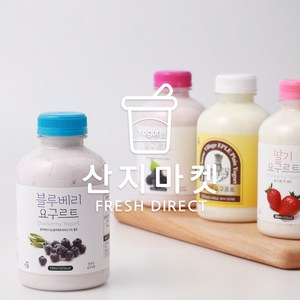 [산지마켓] 임실 이플목장 천연 블루베리 요구르트 국산원유100%, 2개, 500ml