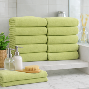 아크디 먼지없는 호텔 고급 수건, 올리브그린, 10개