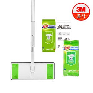 3M 스카치브라이트 올터치 막대걸레 대형 + 정전기청소포40매 물걸레청소포1매 알뜰세트, 1세트
