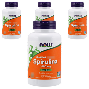 나우푸드 스피루리나 1000mg 타블렛, 120정, 4개