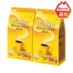 맥심 모카골드 마일드 원두커피, 500g, 1개입, 2개