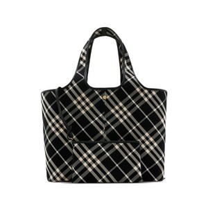 버버리 체크 미디엄 토트 백