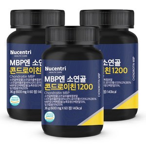 소연골 콘드로이친 1200 MBP 식약청 HACCP 인증, 60정, 3개