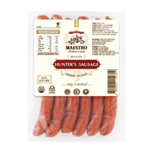 MAESTRO Hunter Sausage 마에스트로 헌터 소시지, 1개, 240g