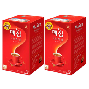 맥심 오리지날 커피믹스 170T, 2개, 170개입, 11.8g