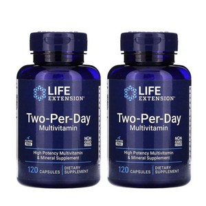 라이프익스텐션 투-퍼-데이 멀티비타민 캡슐, 120정, 2개