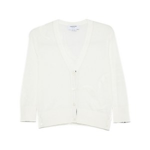 톰 브라운 페더 인타르시아 코튼 가디건, 화이트계열, Italy 46(KR 88)