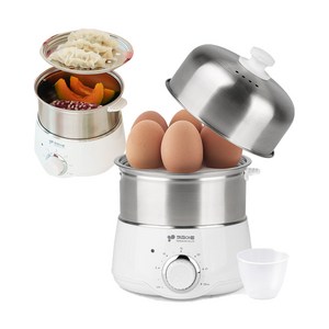 키친아트 2단 스테인리스 계란찜기