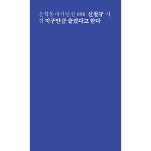 지구만큼 슬펐다고 한다:신철규 시집, 문학동네, 신철규