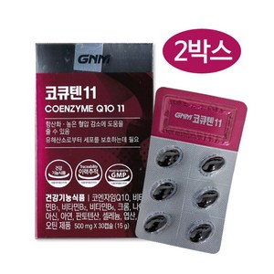 GNM자연의품격 코큐텐11 500mg, 30정, 2개