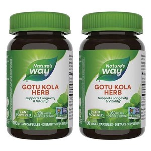 네이쳐스웨이 고투 쿨라 허브 950mg 베지테리안 캡슐, 100정, 2개