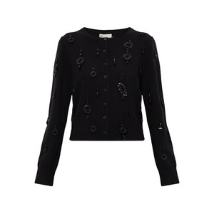 토리 버치 장식 버튼 클로저 스웨터, 블랙계열, Standard S(KR S/M)