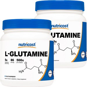 뉴트리코스트 L 글루타민 파우더 블루라즈베리, 500g, 2개