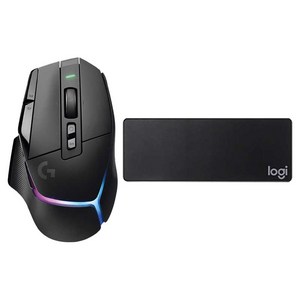 로지텍 G502 X 플러스 라이트스피드 무선 RGB 게이밍 마우스 + 마우스 장패드