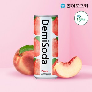 데미소다 피치 탄산음료, 250ml, 60개