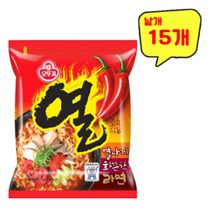 오뚜기 열라면 120g, 15개