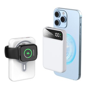 THOUSTA 무선 3in1 대용량 PD 22.5W QC3.0 고속충전 맥세이프 보조배터리 10000mAh