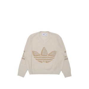 아디다스 X 클롯 바이 에디슨 첸 V넥 로고 니트웨어, 베이지계열, L(KR 105)