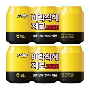 팔도 비락식혜 제로, 238ml, 12개
