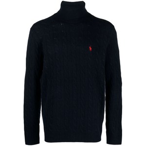 폴로랄프로렌 케이블 니트 울 혼방 스웨터, 블루계열, Standard XL(KR 110)