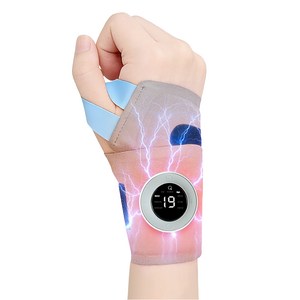 저주파 온열 손목마사지기 무선 EMS 손목 보호대 아대 온열 손목 안마기
