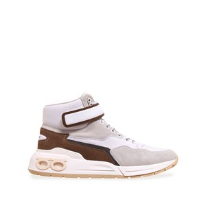 페라가모 패널 하이탑 스니커즈