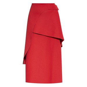 토리 버치 레이어드 비대칭 미디 스커트, 레드계열, US 4(KR S/M)